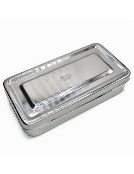 Bandeja de Acero Quirúrgico con Tapa