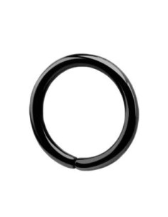 Aro plata negro con cierre...