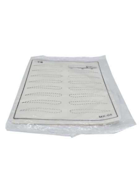 Piel sintética lisa para practicar micropigmentación.