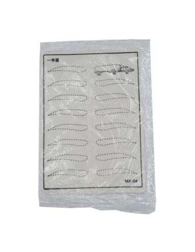 Piel sintética lisa para practicar micropigmentación.