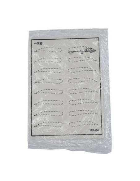 Piel sintética lisa para practicar micropigmentación.