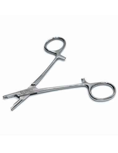 Dermal Anchor Forceps Tool Notched Tip
