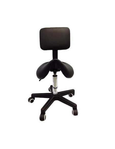 Silla 16 Pony con Respaldo Negra