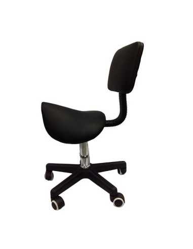 Silla 16 Pony con Respaldo Negra
