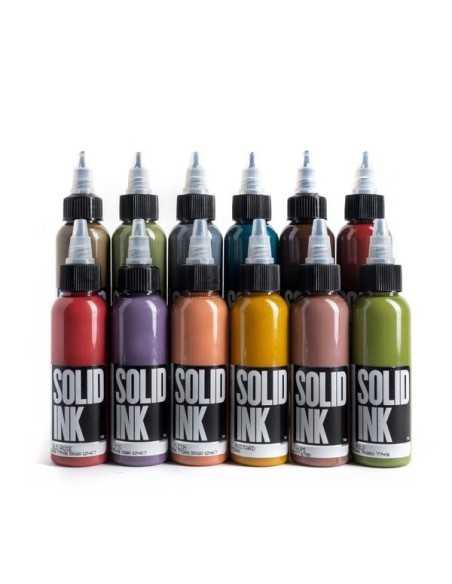 Solid Ink Opaque Earth Set (12 x 1oz)