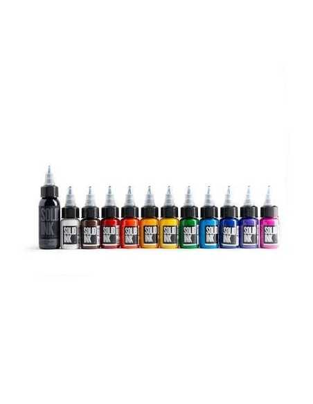 Solid Ink Mini Travel Set (11 x ½ oz + 1oz Lining Black)