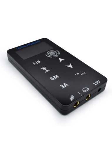 Combo que incluye máquina de tatuar, fuente de alimentación, cable RCA, cups y maletín de transporte