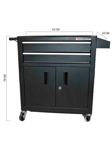 Estación de trabajo y almacenamiento móvil para estudio de tatuajes