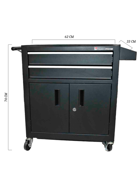 Estación de trabajo y almacenamiento móvil para estudio de tatuajes