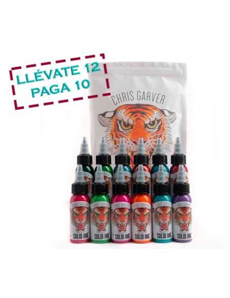Solid Ink Set Chris Garver  - 12 Colores x 1oz