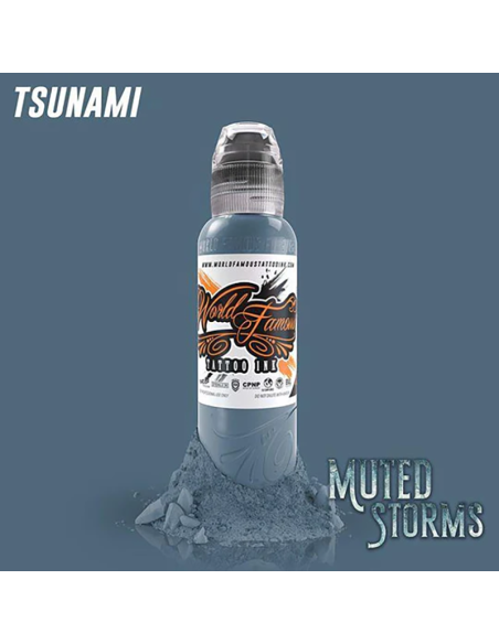 World Famous Ink Set Poch - Muted Storms (6 colors x 1oz)