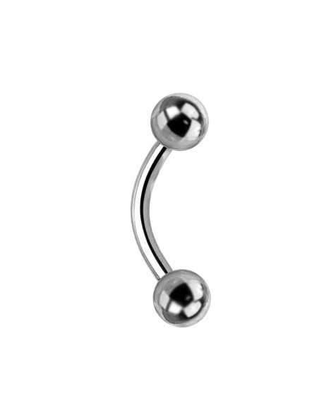 Banana 1.2mm x 12mm, 4mm balls x 5 uds 316 L