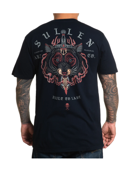 Camiseta Wolfhead M/C - Obsidian - Hombre