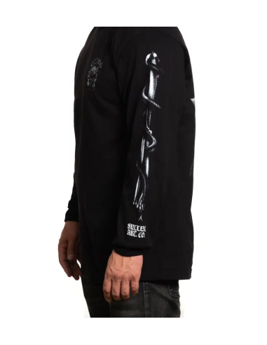 Camiseta Blaq Bone - Manga Larga - Negra