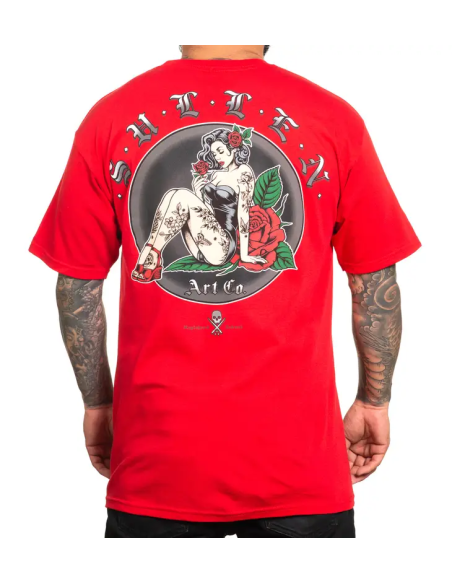 Camiseta One Rose M/C - Roja