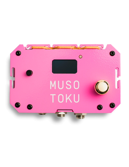 Fuente de alimentación para máquinas de tatuar Musotoku de color rosa