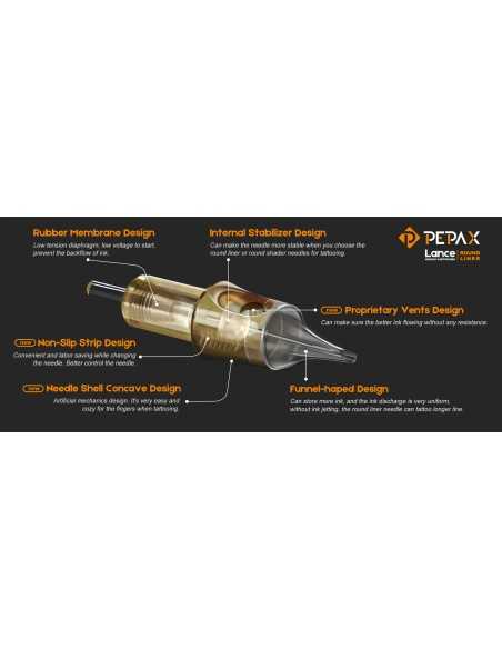 Pepax Lance Round Liner - Medium Taper