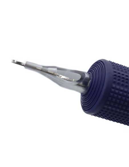 Grip de 25 mm con Aguja Round Liner para Lamina de Silicona