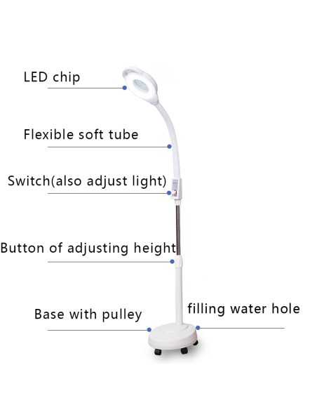 Lampara Led con lente de aumento