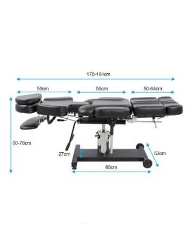 Sillón hidráulico de tatuaje con 2...