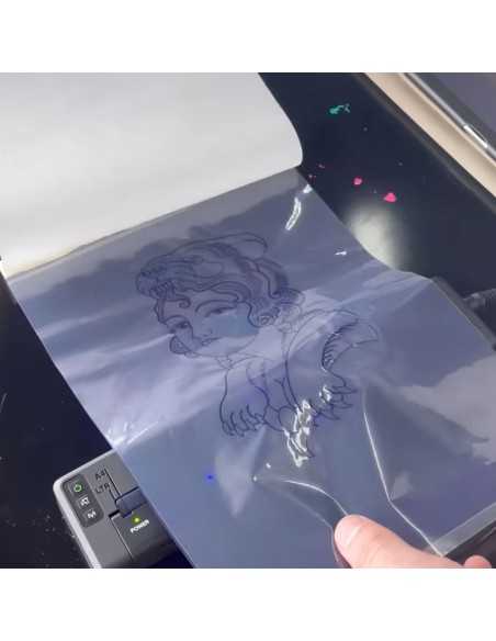 Tattoo Transparent Transfer Film (50 Unidades)