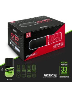 FK IRONS Disposable Foam Grip Lime Camo 33mm Flux Classic