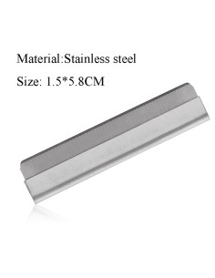 Cuchillas de recambio de acero inoxidable, paquete de 10 hojas