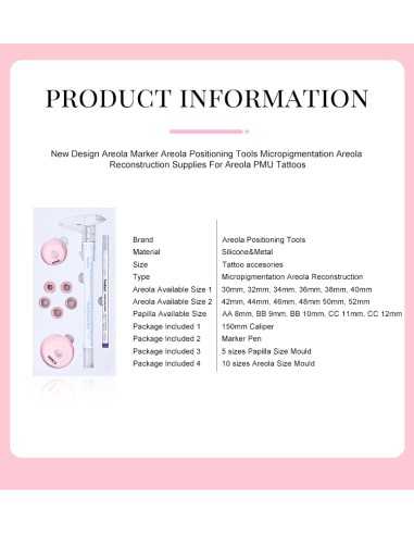 Areola posicionamiento herramientas