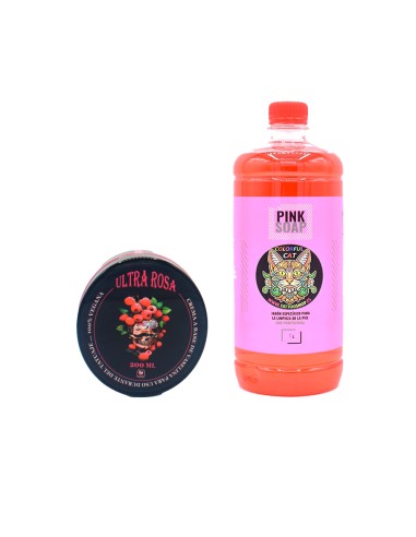 Vaselina Ultra Rosa 200ml más Pink Soap 1L