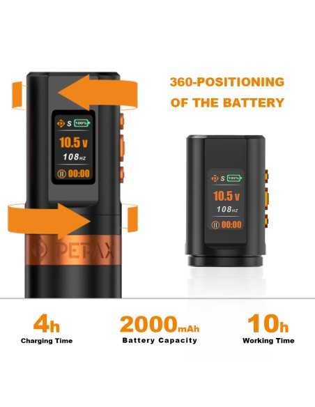 PEPAX Leve H2 Máquina Inalámbrica con Dos Baterías