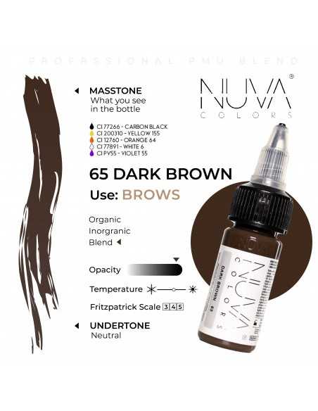 NUVA COLORS - 65 DARK BROWN