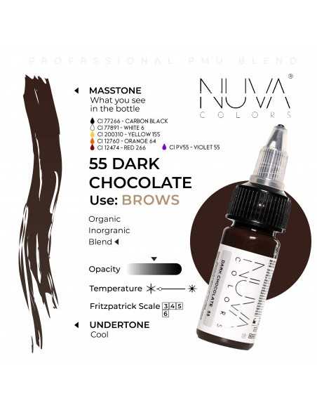 NUVA COLORS - 55 DARK CHOCOLATE