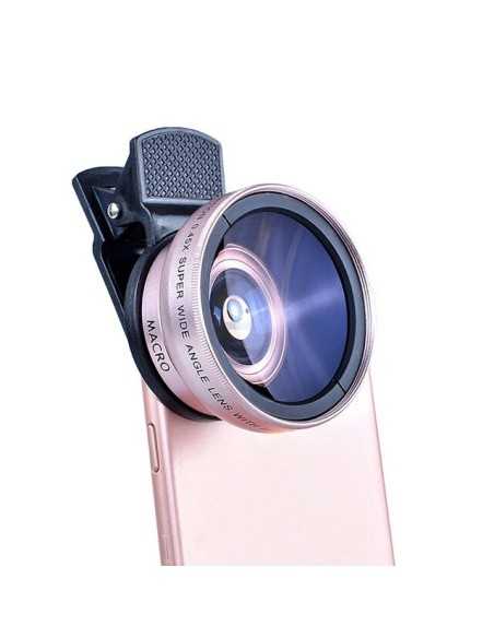 Lente de teléfono móvil 2 en 1 Universal Clip 37mm