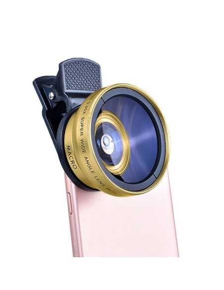 Lente de teléfono móvil 2 en 1 Universal Clip 37mm