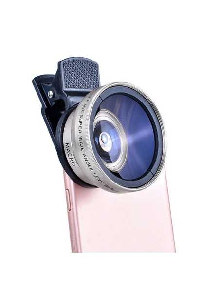 Lente de teléfono móvil 2 en 1 Universal Clip 37mm
