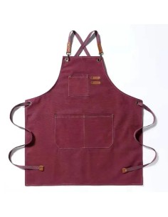 Delantal de tela gruesa y...