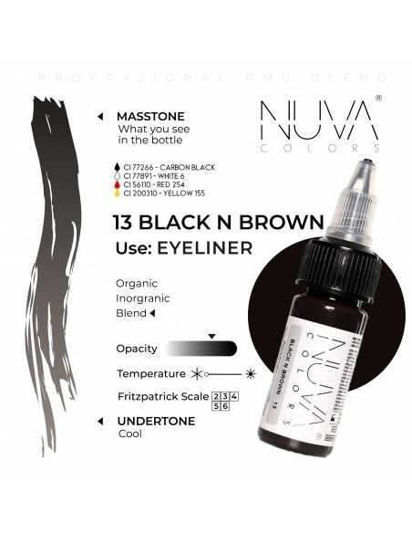 NUVA COLORS - 13 BLACK N BROWN