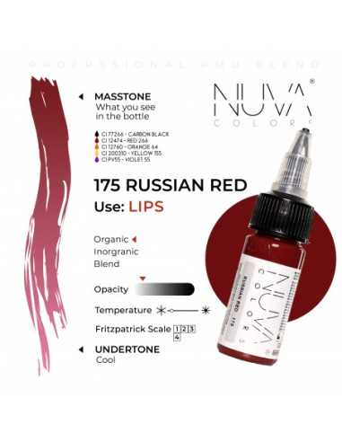 NUVA COLORS - 175 RUSSIAN RED - 15ML