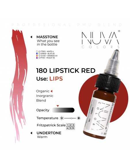 NUVA COLORS - 180 LIPSTICK RED