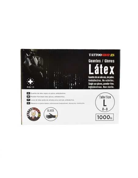 Guantes de Latex Negros (10 Cajas x 100 unidades)