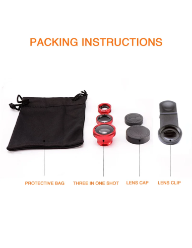 Kit de lentes de teléfono ojo de pez...