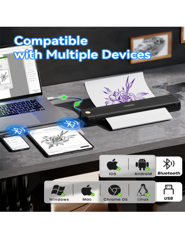 Tattoo Printer - AIMO M08E-WS