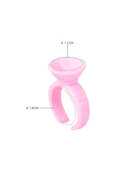 Cups Anillo Rosa con División de 12 mm-100 unidades)