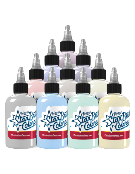 Soft Pastel Palette Set 1oz Tattoo Ink - StarBrite Colors