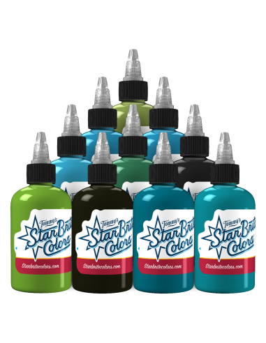 Blue Lagoon Set 1oz Tattoo Ink -...