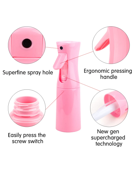 Atomizador de Agua (500ml)-Rosa-Efecto Niebla
