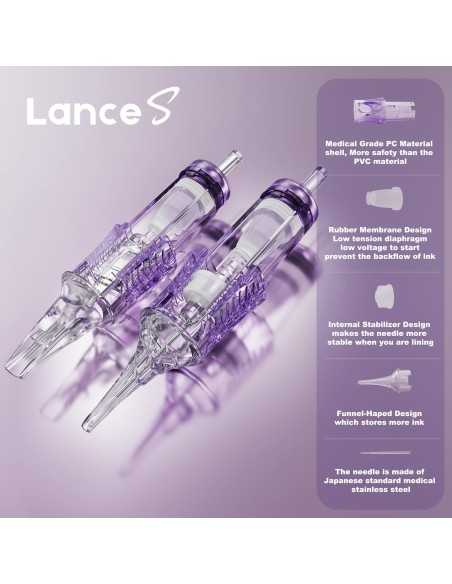 PEPAX LANCE S PMU Cartridge Needles Textured (20pcs per box)