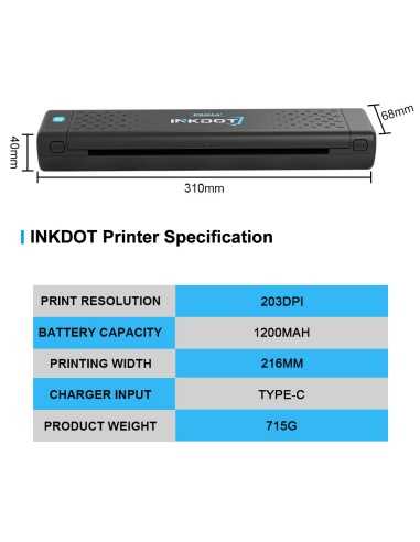 EMALLA INKDOT Wireless Thermal Printer
