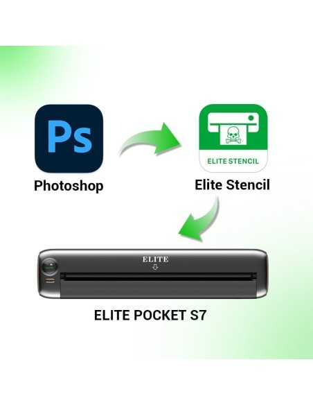 ELITE POCKET S7 Bluetooth Tattoo Stencil Printer