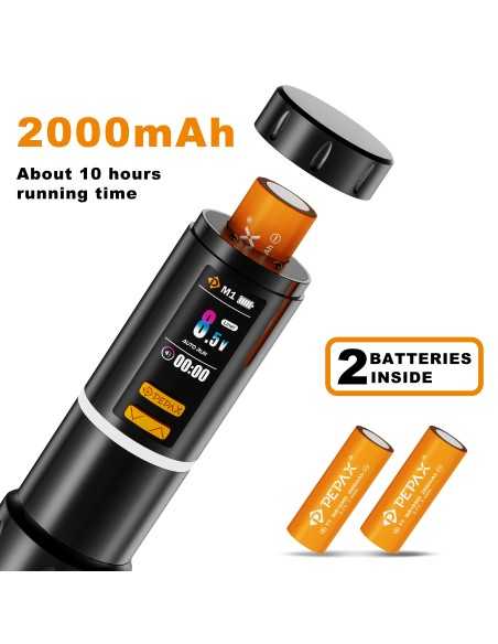 PEPAX Leve H3 Wireless Tattoo Pen Machine (5.0mm Green )